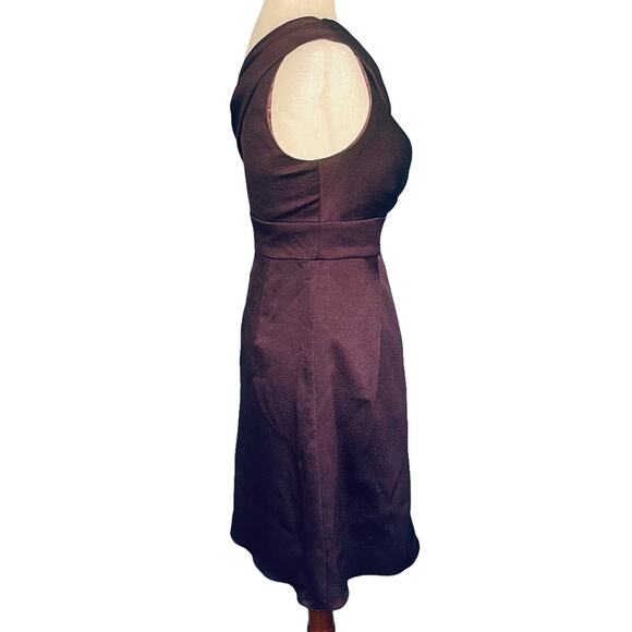 Jenny Yoo Hammered Satin One Shoulder Dress Plum Size 2 - Picture 5 of 7